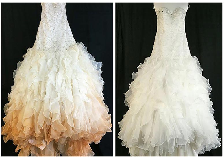 Before After Gown Cleaning