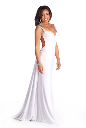Miss North Carolina Wedding Gown, Pageant Dress, White Clean Preserved Gown